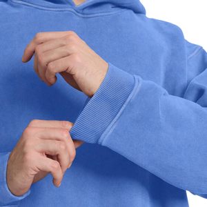 Conjunto de Sudadera con capucha Gymwear de algodón y LICRA para hombre, chándal teñido liso con pantalones para correr, sudadera deportiva para ejercicio de invierno - Product Image 3