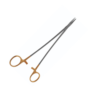 Debakey คีมหนีบเข็ม Mayo Hegar 8นิ้วสีทองครึ่งซีกสำหรับผ่าตัดคีมเหล็กคีมผ่าตัดโลหะ - Product Image 2