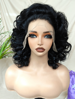 Peluca de Cabello Humano Remy con Ondas Voluminosas, Densidad 200%, Sin Pegamento, SDD 13*4, para Mujeres, Uso Diario