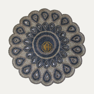 <b>Beaded</b> Linen <b>Placemats</b> Anti-Slip Home Decor Handmade Factory Exporter Bulk Wholesale Event Dining Accessories - Product Image 6