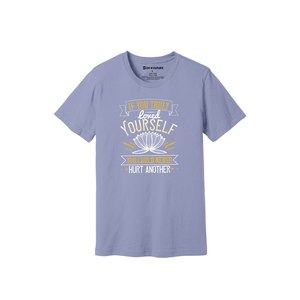Camiseta informal de algodón 100% con impresión de temas de Buda en 3D, 12 opciones de color, 160-180, colocación de diseño personalizable GSM pesado - Product Image 3