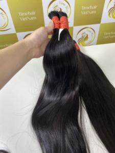 วิกผมแท้สีดำเวียดนามแบบ100% พรีเมี่ยมผมธรรมชาติแบบปรับแต่งได้ - Product Image 2