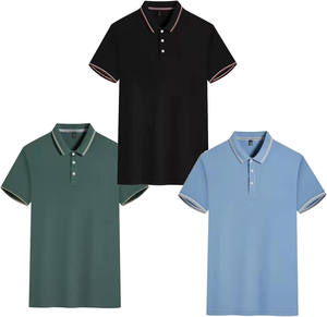 Vente en gros Nouveau style Polo de golf de haute qualité pour hommes 100% polyester Vêtements de sport respirants Polos pour hommes - Product Image 5