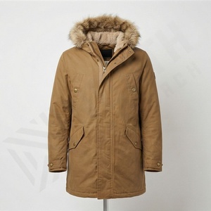 Parka de Invierno para Hombre, Estilo Formal, Abrigo para Exteriores, Impermeable, con Capucha, Talla Grande, Forro Polar de Algodón, Ropa Térmica, Color/Talla Personalizable - Product Image 1