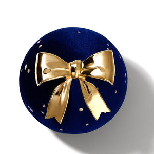 Vintage Handmade Elegant Fabric Leather <b>Ring</b> <b>Box</b>-Jeulia Round Gypsophila Bow-Knot Jewelry Gift <b>Box</b> - Product Image 3