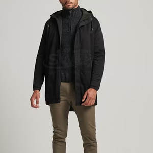 Parka de Cola de Pescado de Manga Larga para Hombre, Servicio OEM, Diseño Personalizado, Color y Diseño a Medida - Product Image 3