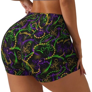 Short de sport taille haute pour femme, effet push-up, moulant, pour le yoga et l'entraînement - Product Image 3