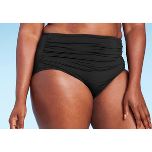 Set Bikini a 2 Pezzi Kona Sol da Donna con Slip Arricciato a Vita Alta e Copertura Elevata in Nero Taglia L - Product Image 2