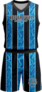 Uniforme de Baloncesto Hecho en Pakistán, Camiseta de Equipo y Pantalones Cortos Sublimados, Color Personalizado, Nuevo Diseño, Logotipo Personalizado - Product Image 3