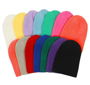 Venta al por mayor Unisex All Over Print Winter Hat Cap Logotipo personalizado Acrílico de punto Puffed Beanie Sombreros - Product Image 6