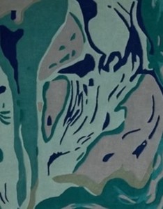Tapis de luxe anti-taches de haute qualité pour la décoration de la maison, tissé à la main, vert voile d'eau, poils longs, laine/Tencel, style moderne, support en latex épais - Product Image 3