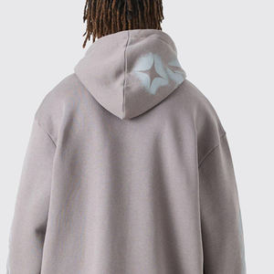 Sweats à capuche épais et épais pour hommes à épaules tombantes pour vêtements décontractés/fabricants de vêtements sweats à capuche pour hommes surdimensionnés à impression bouffante personnalisés - Product Image 5