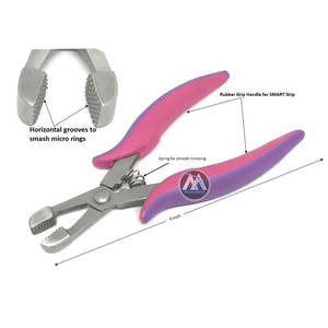 Pince professionnelle pour retirer les liaisons de kératine, outil de retrait des extensions de cheveux à pointe en U et à pointe plate, en acier inoxydable - Product Image 2