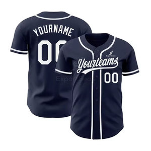 Batir el precio con bajo MOQ Jersey de béisbol transpirable tejido de secado rápido adecuado para entrenamiento y partidos de equipo - Product Image 3