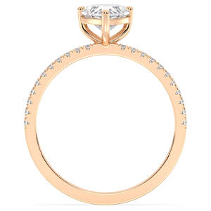 แหวนหมั้นเพชรโมอิสซาไนต์ทรงหัวใจ 0.91 กะรัต เงินแท้ 925 ยี่ห้อ REYES Luxury สำหรับผู้หญิง พร้อมใบรับรอง GRA เครื่องประดับคุณภาพ - Product Image 6