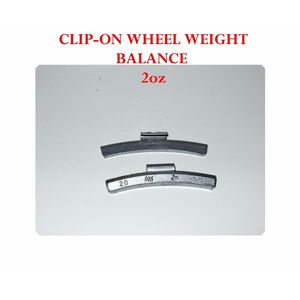 100 Piezas de Contrapesos de Rueda ZN CLIP-ON de 2.0oz 2oz 56g AWZ200 Sin Plomo - Product Image 1