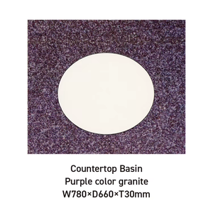 ตู้ห้องน้ำไม้ธรรมชาติรับประกันคุณภาพ พร้อมอ่างล้างหน้าหินแกรนิตแบบโมเดิร์น - Product Image 4