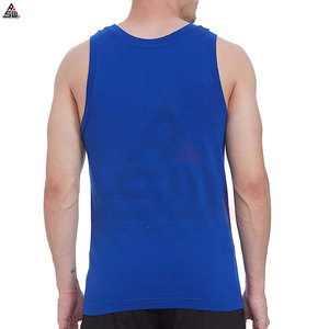 Débardeur décontracté pour homme en tricot personnalisé avec logo en gros pour la musculation et le fitness, tissu respirant en coton/bambou - Product Image 5