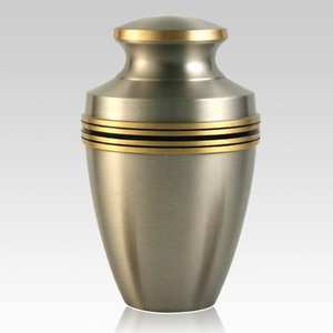 Urnas de cremación de hierro con diseño de mango de contorno dorado Adulto para cenizas - Product Image 6