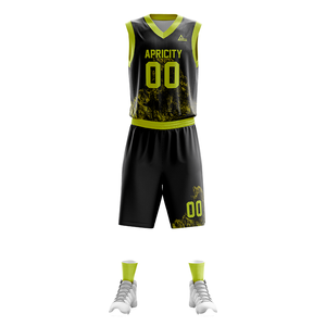 Ensemble de maillot et short de basket-ball léger et personnalisable pour hommes, tissu respirant pour une utilisation en intérieur/extérieur - Product Image 3