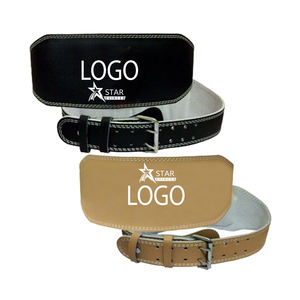 Ceinture d'entraînement de gymnastique en cuir de vachette souple et résistante de 13mm avec logo personnalisé de haute qualité pour la musculation - Product Image 1
