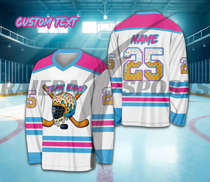 Uniformes de hockey sobre hielo transpirables personalizados al por mayor de fábrica de calidad superior 2025, conjunto de diseño personalizado, nombre del equipo y todo - Product Image 4