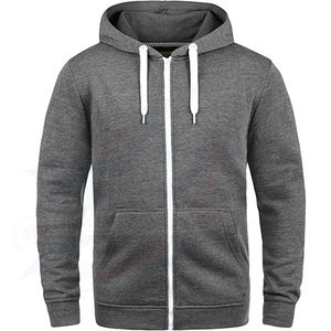 Nouveau élégant en gros hommes fermeture éclair sweats à capuche pour hommes taille confortable Streetwear sweats à capuche et personnalisation - Product Image 1