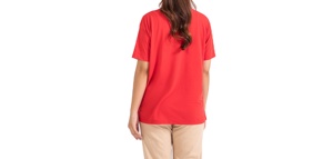 Vente en gros de t-shirts pour femmes grande taille personnalisés, tissu respirant 100% coton, vêtements de sport, t-shirt à manches courtes pour femmes - Product Image 5
