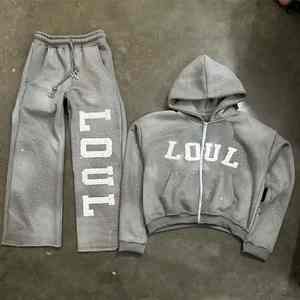 Trajes Deportivos Casuales de Invierno para Hombre de Primera Calidad, Más Vendidos, 100% Algodón, Color Sólido, Cómodos - Product Image 5