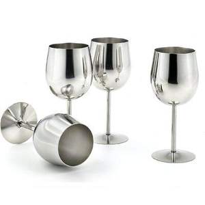 Copa de Vino de Acero y Aluminio para Fiestas en Clubes y Restaurantes, Copa de Vino de Acero Inoxidable y Aluminio a Bajo Precio - Product Image 3