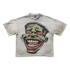 Streetwear imprimé DTG personnalisé t-shirts graphiques t-shirt coupe surdimensionnée lavage à l'acide hommes t-shirts Vintage recadrée 260 grammes de caractère - Product Image 4