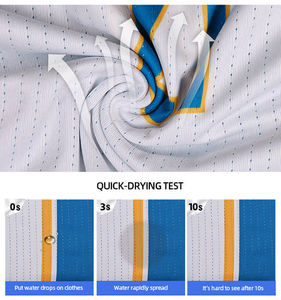 Camiseta de baloncesto transpirable, uniforme, nuevo diseño, juego de sublimación de secado rápido para jugadores de talla grande - Product Image 5