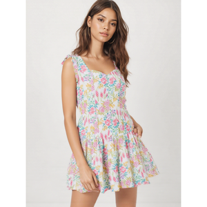 Party Style Women's Floral Cotton Eyelet Fit Flare <b>Mini</b> Dress for Date Day Outfits <b>Mini</b> Summer Dress for Export Sale - Product Image 2