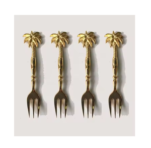 Brass Fork <b>Spoon</b> Brass Handmade Luxury Handicrafts Brass Fork Flatware Fork Custom Demanding Product - Product Image 2