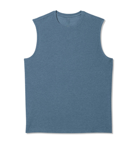Débardeurs décontractés pour hommes de qualité supérieure en polyester et élasthanne, respirants, confortables, durables, pour le yoga et le fitness, avec col brodé et tissé - Product Image 5