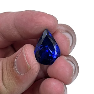 Piedra Natural de tanzanita de alta calidad, lupa con forma de pera de color azul real, 17,60 quilates, Gema suelta de Sadiya internacional - Product Image 1