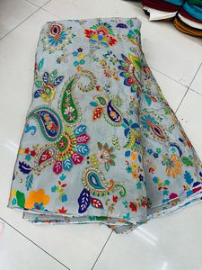 ผ้าจอร์เจต์วิสโคสแท้ พิมพ์ลาย ปัก ย้อมได้ เหมาะสำหรับงานแต่งงาน สำหรับชุดเชอร์วานี คุर्ติ ลาเฮนกา และชุดอื่นๆ - Product Image 4