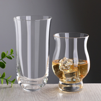 Gobelet en verre à whisky à base lourde nordique avec logo personnalisé en gros Verres de bar en cristal sans plomb pour restaurant, bar, cadeau d'entreprise