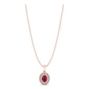 Reyes ขายส่งขายดีจี้พลอยทับทิม0.75กะรัตเครื่องประดับเจ้าสาวในงานแต่งงานขนาด14K สีโรสโกลด์ - Product Image 4