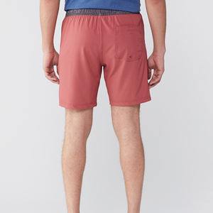 Pantalones cortos de gimnasio de algodón Spandex cómodos para hombre, cintura elástica, pantalones cortos informales de Fitness para correr con bolsillos, patrón sólido - Product Image 3