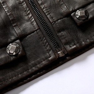 Baseball Cuir Rue Plus Manteaux Nouvelle Lettre Brodée Coupe-Vent Américain Hip Hop Lâche Manteau Hommes Casual Pull Vestes - Product Image 5