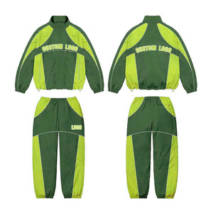 Survêtement surdimensionné en nylon 2 pièces, ensemble de jogging personnalisé, coupe ajustée, coupe-vent en nylon pour hommes, survêtement grande taille à vendre, nouveauté - Product Image 3