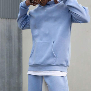 Sweat-shirt pour homme en molleton lourd 600 g/m², couleur unie, logo personnalisé, sweat-shirt à capuche tendance, décontracté et élégant pour le printemps - Product Image 3