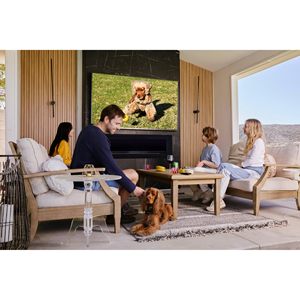 75-Inch Outdoor Waterproof Smart <b>TV</b> 4K HDR 1000nits Voice Assistant Remote WebOS System Weatherproof for Partial Sun Areas - Product Image 1