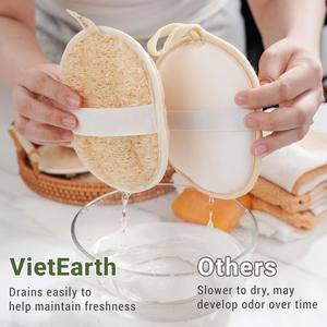 Top TRENDING Biodegradable Durable Natural Loofah Baño Esponja Srubber Almohadillas para baño corporal y uso doméstico - Product Image 4