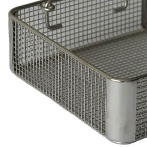 Best Supplier's Custom Made Logo Silver CE Certified Reusable Wire <b>Mesh</b> Sterilization Baskets Manual <b>Power</b> Source New Arrival - Product Image 6