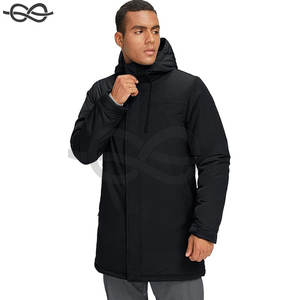 Manteaux d'hiver Veste longue et chaude avec capuche Parka matelassée décontractée Vestes coupe-vent pour les activités de plein air par temps froid - Product Image 4