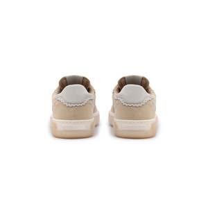 Pour les baskets Valentino en daim brillant contrastées - Beige - Product Image 2