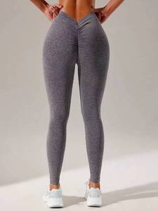 Best-Seller V-Waist Sand-Washed Seamless Yoga Pants High Waist Workout <b>Leggings</b> Scrunch butt <b>leggings</b> for women - Product Image 4