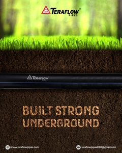 ท่อส่งน้ำ HDPE TERAFLOW PE 80 ขนาด 20-200 มม. PN6 สำหรับการเกษตร น้ำหนักเบา เป็นมิตรกับสิ่งแวดล้อม ป้องกันรังสียูวี ยืดหยุ่นได้ - Product Image 1